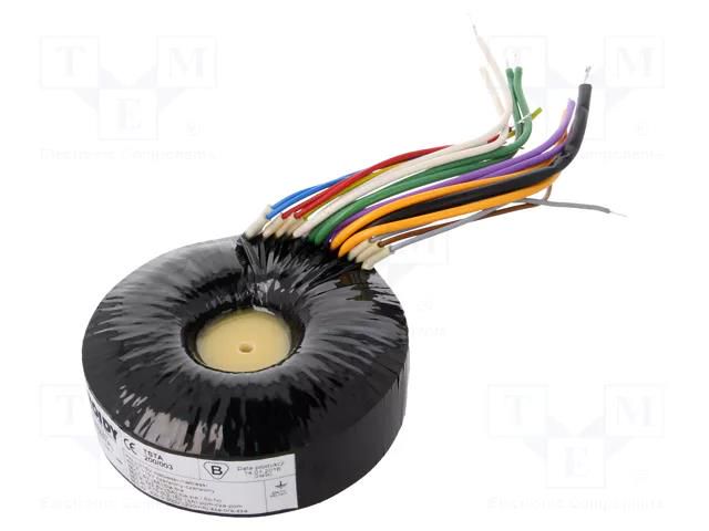 Transformer: toroidal audio; 200VA; 115VAC; 300÷300V; 5V; 200mA; 4A TOROIDY TSTA200/003