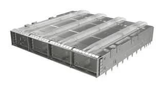 CONN, QSFP CAGE, 1X4 GANG, PRESS FIT UE62C462102021