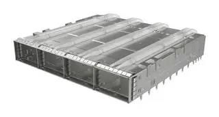 CONN, QSFP CAGE, 1X4 GANG, PRESS FIT UE62C462102121