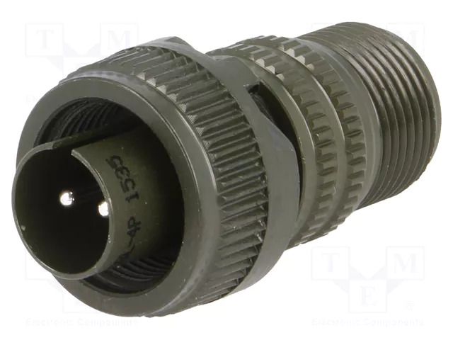 Connector: circular; plug; for cable; PIN: 2; male; soldering; MS/DS AMPHENOL DS3106A10SL-4P
