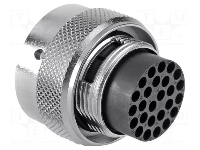 Connector: circular; plug; for cable; PIN: 26; male; w/o contacts AMPHENOL RT0W616-26PNH
