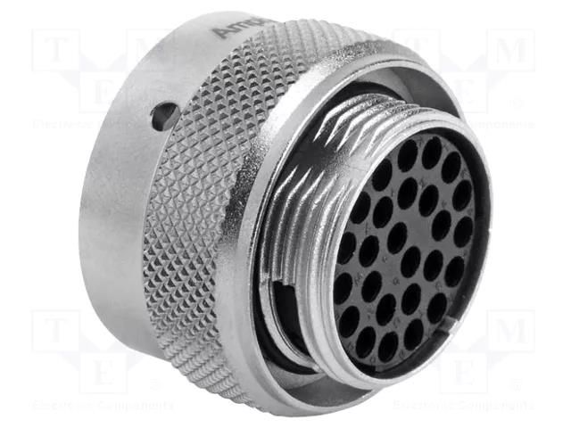 Connector: circular; plug; for cable; PIN: 26; female; w/o contacts AMPHENOL RT0W616-26SNH