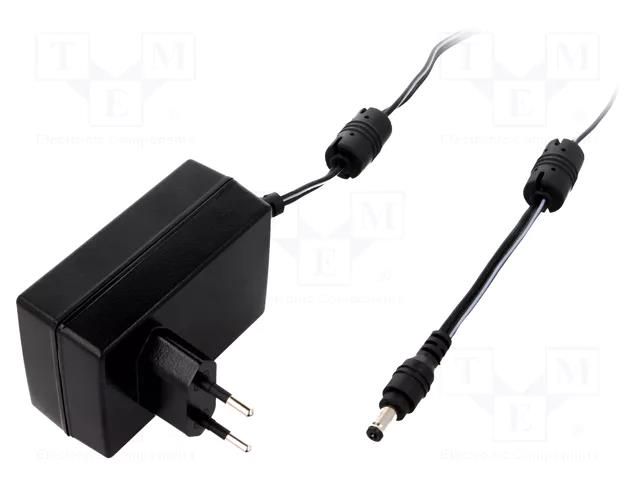 Power supply: switching; mains,plug-in; 9VDC; 3.11A; 28W; 86% MEAN WELL GST36E09-P1J
