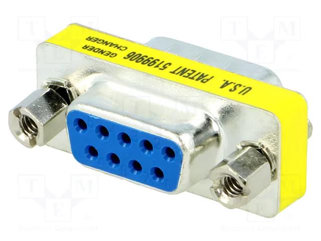 Transition: adapter; D-Sub 9pin male,D-Sub 9pin female ENCITECH DMGC-0909-MF