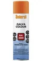 COATING, AEROSOL, 500ML GALVA COLOUR RED RAL 3000, 500ML