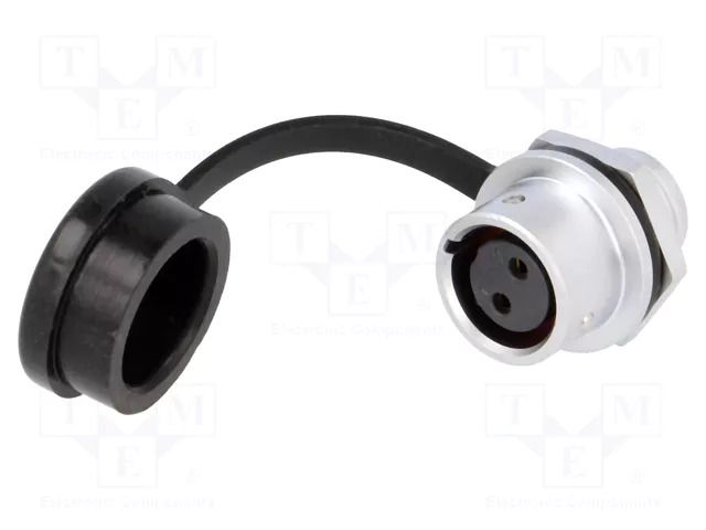 Connector: circular; socket; female; PIN: 2; IP67; SF12; 13A; 250V WEIPU SF1212/S2