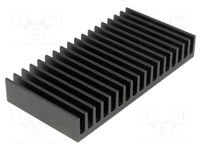 Heatsink: extruded; grilled; black; L: 50mm; W: 100mm; H: 15mm FISCHER ELEKTRONIK SK81/50/SA