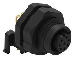 SENSOR CONN, M12, R/A, FEMALE, 8POS, PCB 643240100408