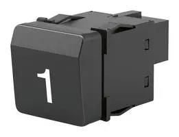 PB SWITCH, SPST-NO, 0.05A, 12VDC, PANEL 09-400009.1S0010
