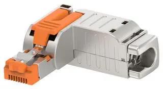 FIELD INSTALLABLE RJ45 PLUG, R/A, 8P4C 2383217-2