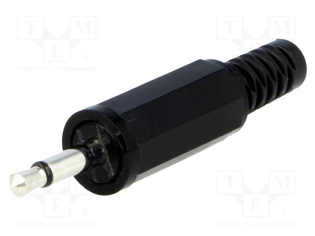Connector: Jack 2,5mm; plug; male; mono; ways: 2; straight; 4mm SCHURTER 4831.1210