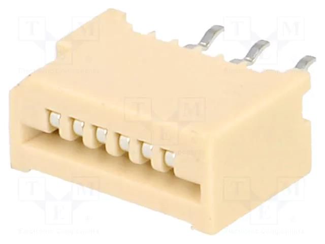 Connector: FFC/FPC; tinned; THT; PIN: 6; Contacts: copper; 1.25mm CONNFLY DS1020-01-06BT1