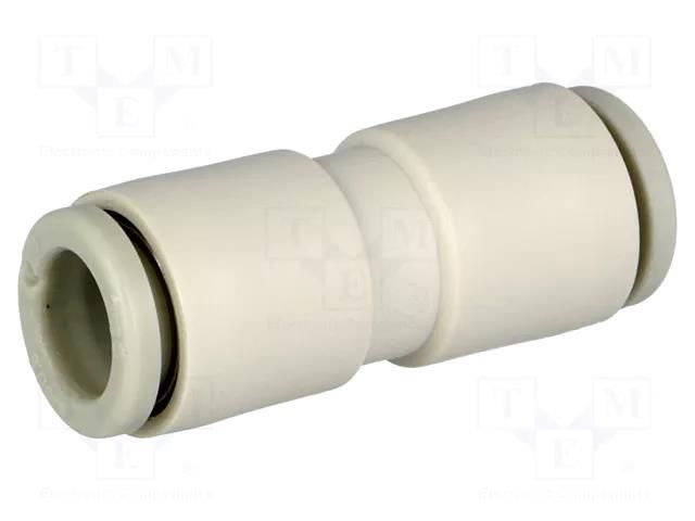 Push-in fitting; straight,inline splice; -1÷10bar; -5÷60°C SMC KQ2H06-00A