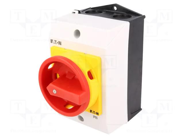 Switch: main cam switch; Stabl.pos: 2; 20A; OFF-ON; in housing EATON ELECTRIC T0-2-1/I1/SVB