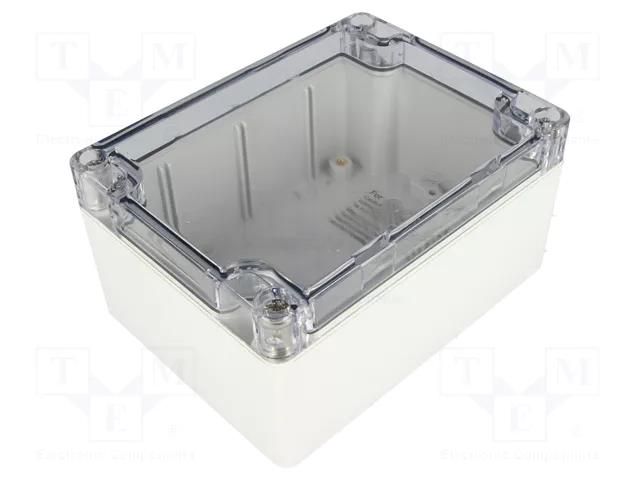 Enclosure: multipurpose; X: 90mm; Y: 120mm; Z: 60mm; 1554; grey; IP66 HAMMOND HM-1554F2GYCL