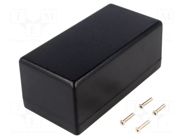 Enclosure: multipurpose; X: 66mm; Y: 131mm; Z: 55mm; 1594; ABS; black HAMMOND HM-1594DBK