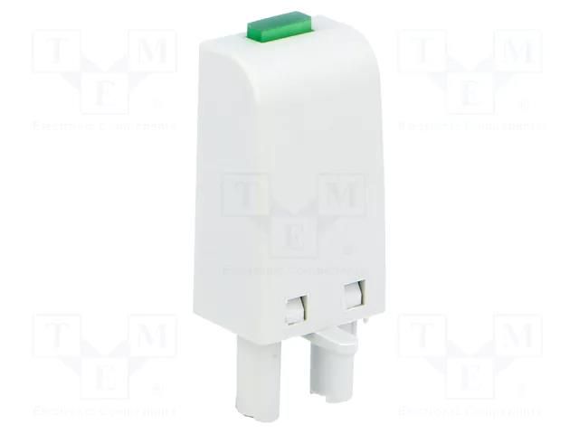 Signaling module; socket; Indication: LED; Colour: green; 6/24VAC RELPOL M61G