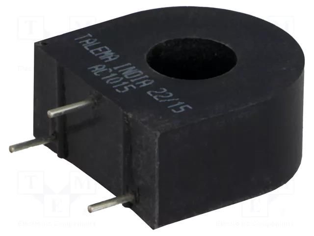 Transformer: current; AC; Iin: 15A; 100Ω; 23mVA; C: 15.24mm; D: 7.62mm TALEMA PPAC1015