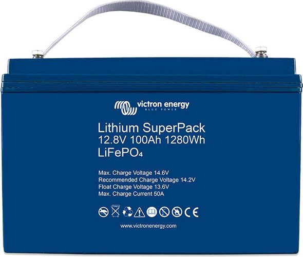 Lithium SuperPack 12,8V/100Ah (M8) High Current BAT512110710 8719076053019