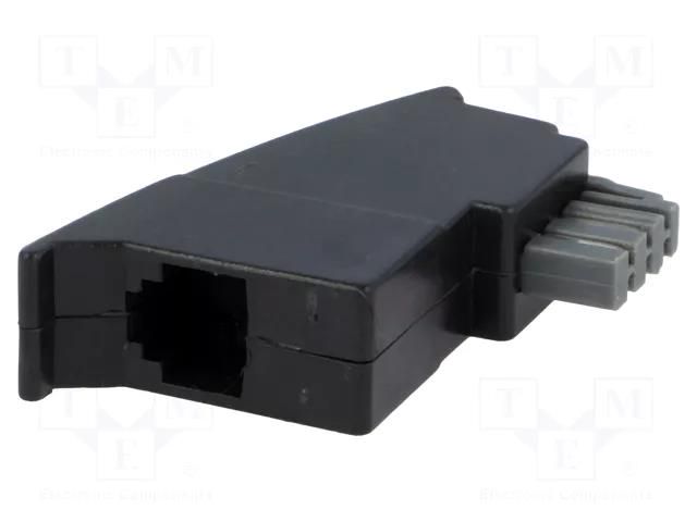 Transition: adapter; RJ11 socket,TAE N plug Goobay TAE.M-RJ11.F-01