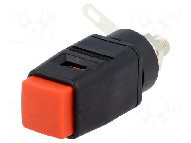 Laboratory clamp; red; 70VDC; 33VAC; 16A; screw,spring clamp SCHÜTZINGER SDK503-RT