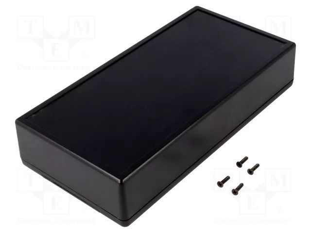 Enclosure: multipurpose; X: 110mm; Y: 220mm; Z: 44mm; 1599; ABS; black HAMMOND HM-1599HBKBAT