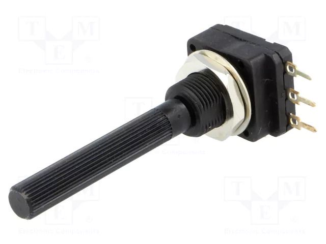 Potentiometer: shaft; single turn; 100Ω; 200mW; THT; 6mm; plastic PIHER 6PMI-100R