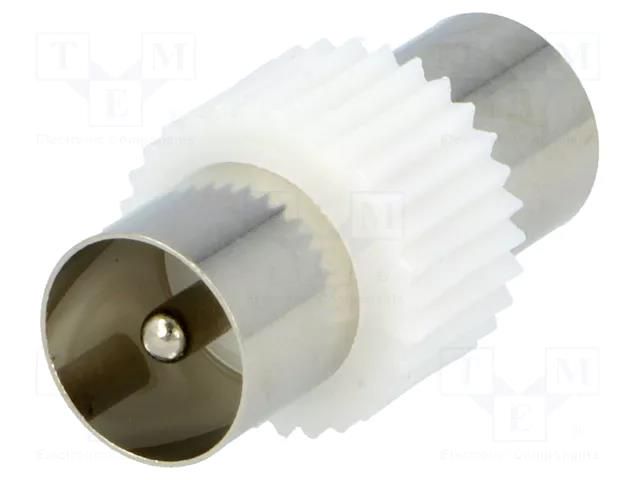 Coupler; straight; coaxial 9.5mm plug,both sides Goobay COAX-M/M