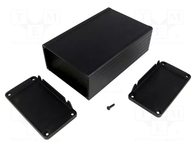 Enclosure: with panel; with fixing lugs; 1457; X: 104mm; Y: 160mm HAMMOND HM-1457N1602BK