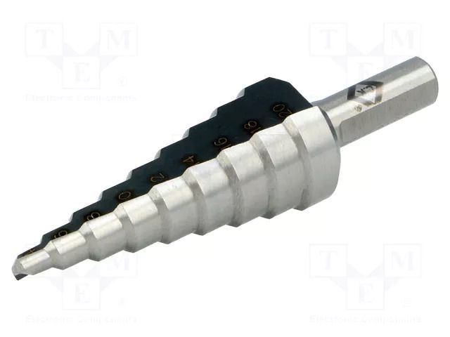 Drill bit; Ø: 6÷20mm; high speed steel; thin tinware; Steps: 9 C.K CK-30101