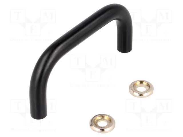 Holder; oxidized steel; black; H: 35mm; Mounting: M4 screw; GN 425 ELESA+GANTER GN425-8-64-BT