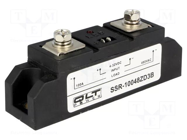 Relay: solid state; Ucntrl: 4÷32VDC; 100A; 44÷480VAC; SSR-Z QLT POWER SSR-10048ZD3B