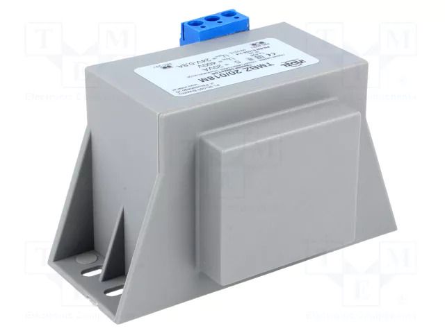 Transformer: encapsulated; 20VA; 400VAC; 24V; 0.83A; screw type INDEL TMBZ20/018M