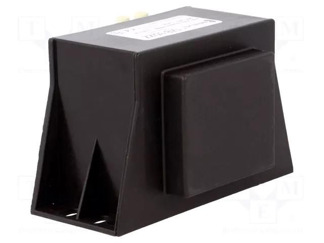 Transformer: encapsulated; 35VA; 230VAC; 24V; screw type; IP00 BREVE TUFVASSONS TZB35/ZZ230/24V