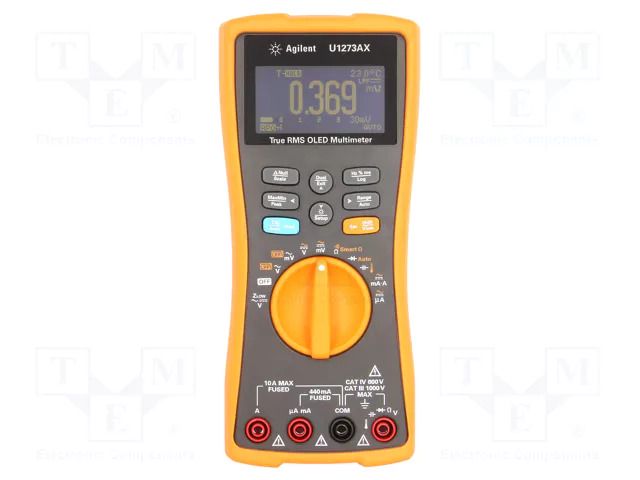 Digital multimeter; OLED; VDC: 30mV,300mV,3V,30V,300V,1kV KEYSIGHT U1273AX