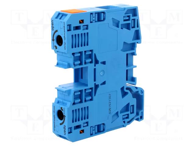 Splice terminal: rail; 285; 125A; 1kV; spring clamp; blue; 6÷35mm2 WAGO 285-134