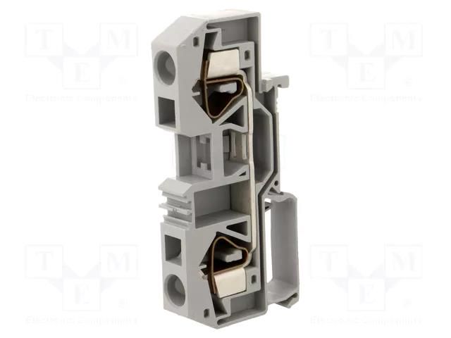 Splice terminal: rail; 283; 76A; 800V; spring clamp; grey; ways: 1 WAGO 283-901