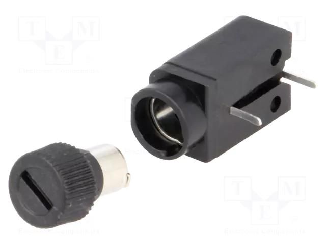 Fuse holder; THT; 5x20mm; -40÷85°C; 6.3A; thermoplastic; UL94V-0 SCHURTER 0031.3501