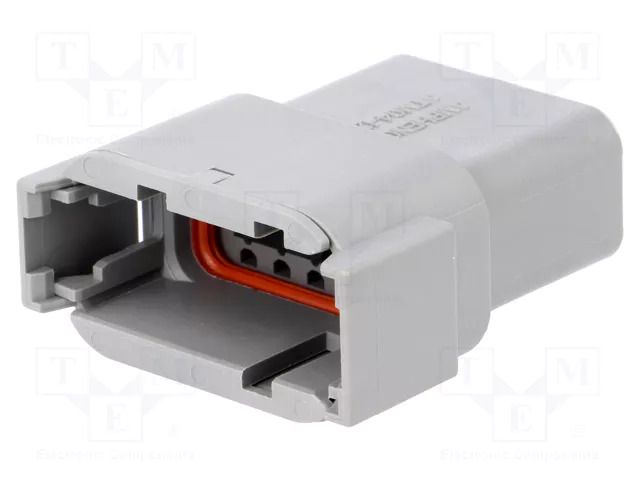 Connector: wire-wire; plug; male; ATM; PIN: 12; IP67; for cable; grey AMPHENOL ATM04-12PA