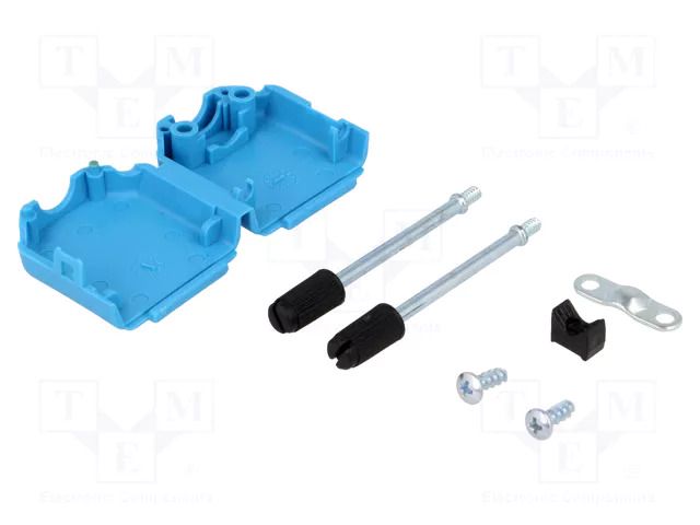 Enclosure for connectors: D-Sub; D-Sub 9pin,D-Sub HD 15pin ENCITECH DPPK09-B-K