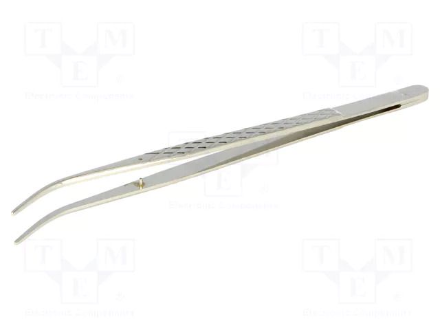 Tweezers; 160mm; Blades: elongated,curved; Tipwidth: 1.2mm DONAU ELEKTRONIK D-PZ8