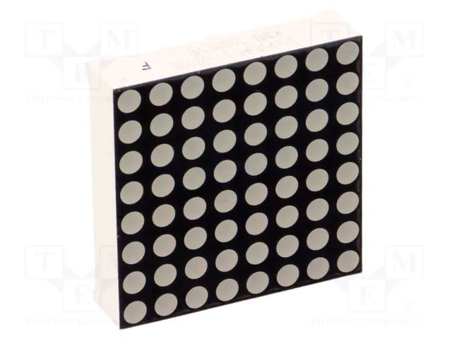 Display: LED; matrix; 8x8; red; 30÷60mcd; cathode; 32x32mm; 2÷2.6V LUCKYLIGHT KWM-30881CVB