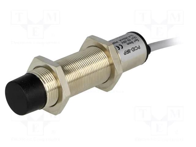 Sensor: inductive; OUT: PNP / NC; 0÷8mm; 10÷30VDC; M18; 2m; IP67 SELS PCID-8RP