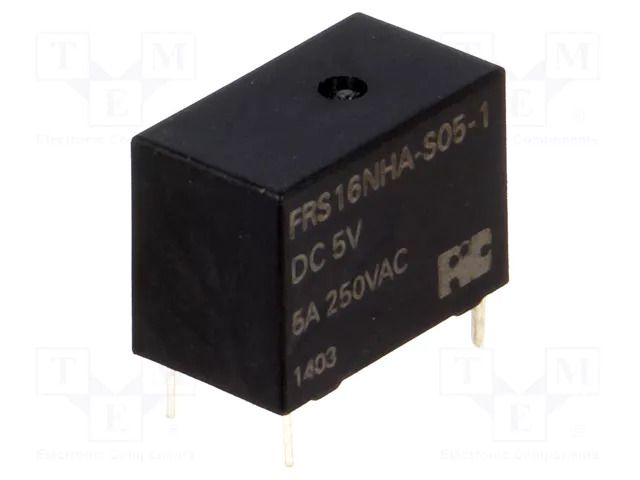 Relay: electromagnetic; SPST-NO; Ucoil: 5VDC; 5A; 5A/125VAC; FRS1 FORWARD INDUSTRIAL CO. FRS16NHA-S51-5VDC