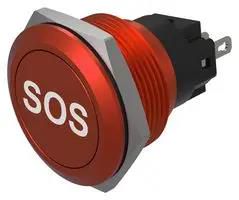 ANTI VANDAL SW, SPDT, 240V, 3A, PANEL 82-6751.1000.B015