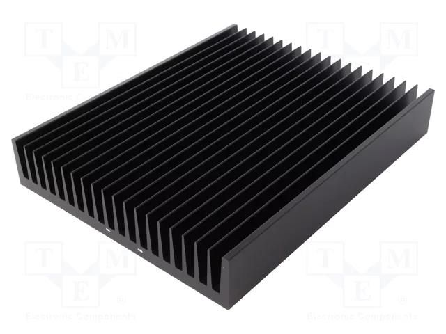 Heatsink: extruded; grilled; black; L: 250mm; W: 200mm; H: 40mm FISCHER ELEKTRONIK SK47-250SA