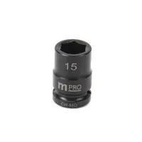 IMPACT SOCKET, 15MM, DRIVE, CR-MO MP12-CRMO15