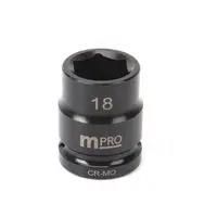 IMPACT SOCKET, 18MM, DRIVE, CR-MO MP12-CRMO18