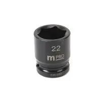 IMPACT SOCKET, 22MM, DRIVE, CR-MO MP12-CRMO22