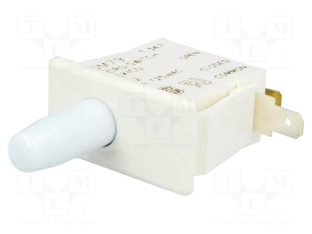 Switch: door; Pos: 2; SPDT; 10A/250VAC; white; on panel HONEYWELL 1DM79